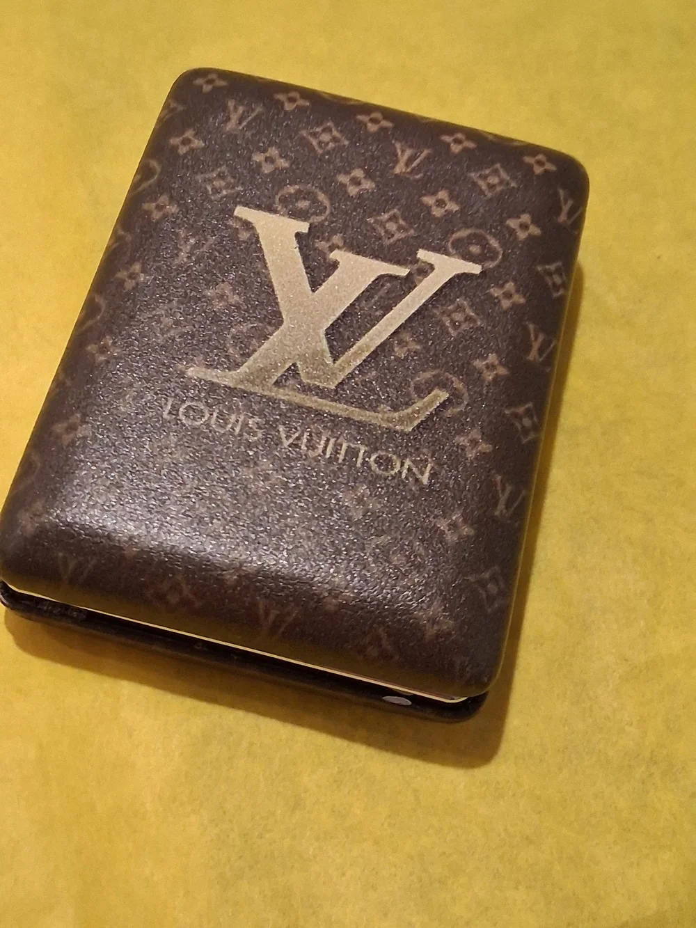 Designer inspired compact mirror Brown Monogram.New